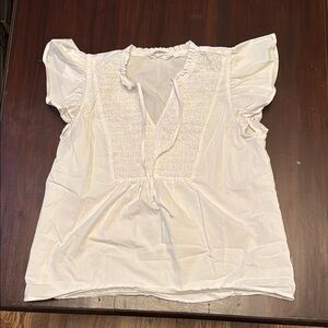 Candace Cameron Bure Cream Blouse